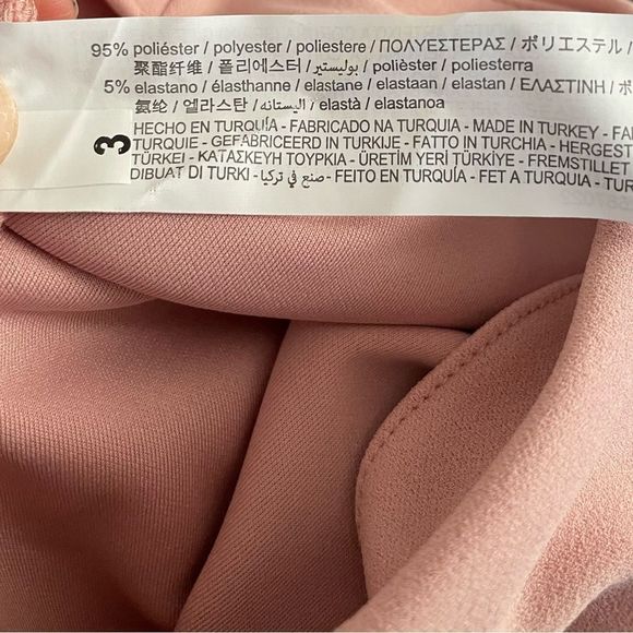 ZARA WOMAN NWT SS22 PALE PINK DRAPED MINI SKIRT 3067/142/029/009 - Picture 3 of 7